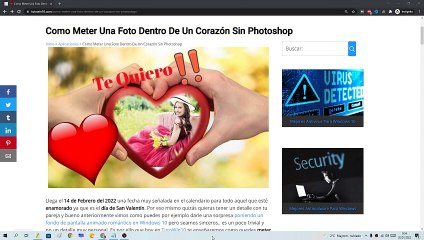 ❤️ Como METER una FOTO DENTRO de un CORAZÓN SIN PHOTOSHOP