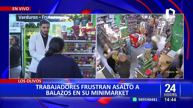 Los Olivos: Trabajadores de minimarket se enfrentan a delincuentes y frustran asalto