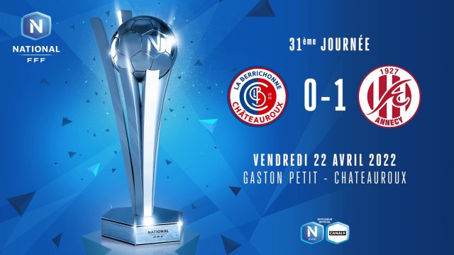 J31 | LB Châteauroux - FC Annecy (0-1), le résumé | National FFF 2021-2022