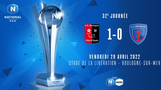 J32 I US Boulogne – US Concarneau (1-0)