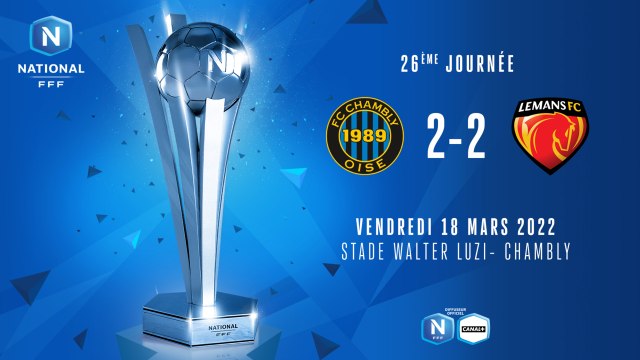 J26 I FC Chambly Oise – Le Mans FC (2-2)