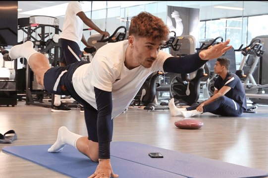 Les Bleus avant l'entraînement
