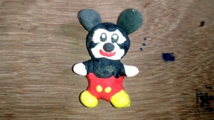 Clay Micky Mouse making
