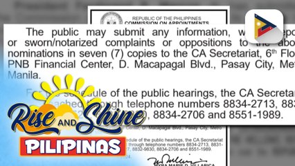 Nominasyon ng ilang opisyal ng DFA, isinumite ni PBBM sa CA