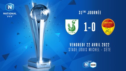 J31 I FC Sète - US Orléans (1-0)