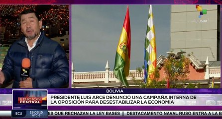 Pdte. Arce denunció campaña ultraderechista sobre especulación de precios