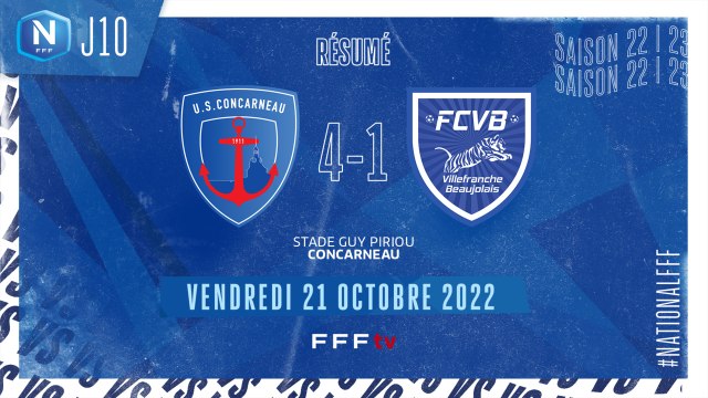 J10 | US Concarneau - FC Villefranche B. (4-1)