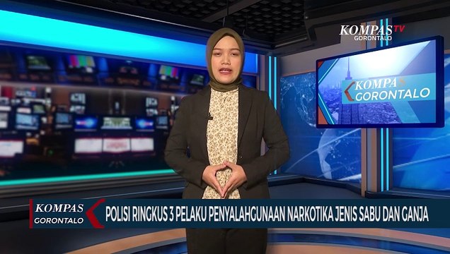 Polresta Gorontalo Kota Ringkus 3 Pelaku Penyalahgunaan Narkotika Jenis Sabu dan Ganja
