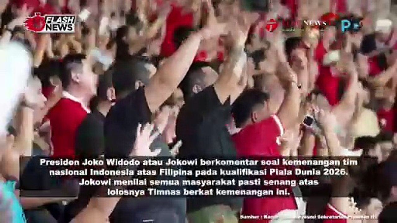 Komentar Jokowi Usai Timnas Indonesia Taklukan Filipina
