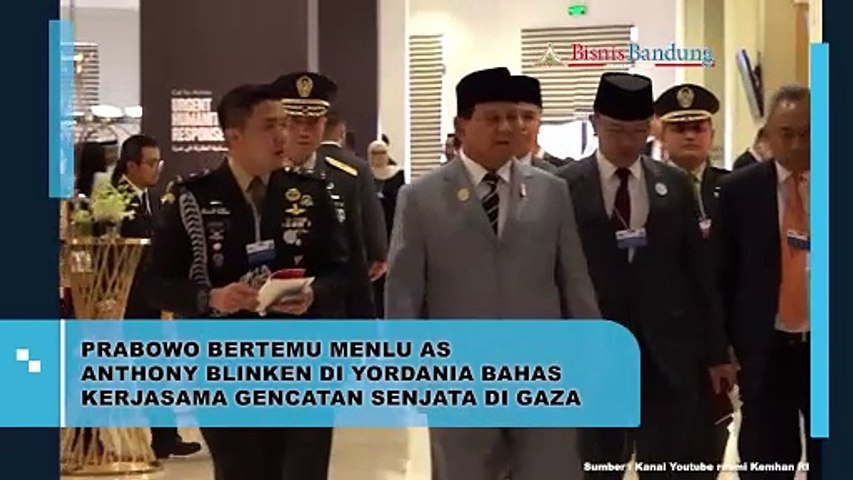 Prabowo Bertemu Menlu AS Anthony Blinken Di Yordania Bahas Kerjasama Genjatan Senjata Di Gaza