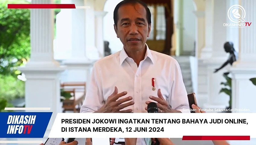 Presiden Jokowi Ingatkan Tentang Bahaya Judi Online