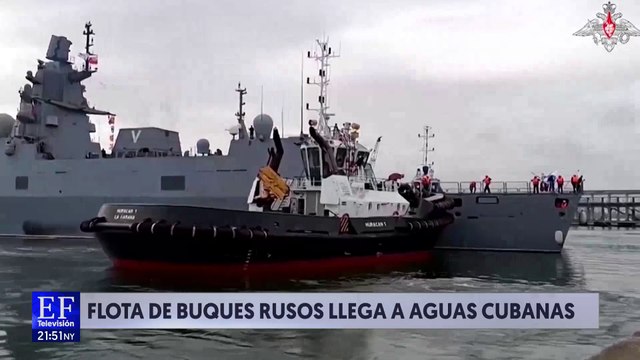 Flota de buques rusos llegan a Cuba