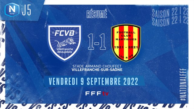 J5 I FC Villefranche B. – FC Martigues (1-1)
