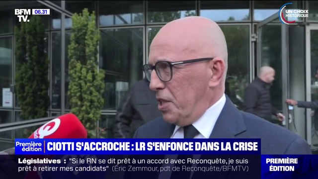 Alliance avec le RN: après son exclusion, Éric Ciotti ne pourra plus accéder au siège des Républicains