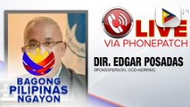 Panayam kay OCD-NDRRMC Spokesperson Dir. Edgar Posadas kaugnay ng pinsala na dulot na pagputok ng bulkang Kanlaon, na tinatayang umabot na sa P104-M sa agrikultura