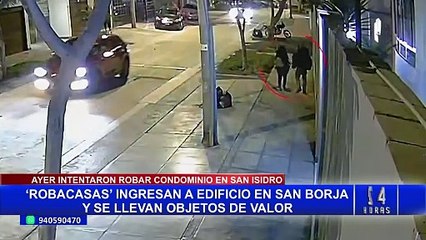 ¡Cuidado! Pareja de "robacasas" acecha zonas residenciales de Lima