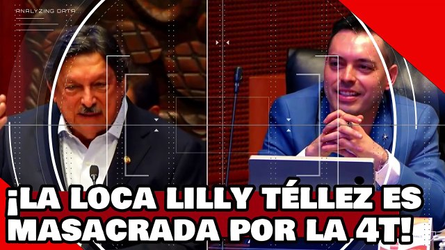 VEAN! ¡La loca Meretríz Lilly Téllez es masacrada por la 4T por montar su show de porra reventadora!