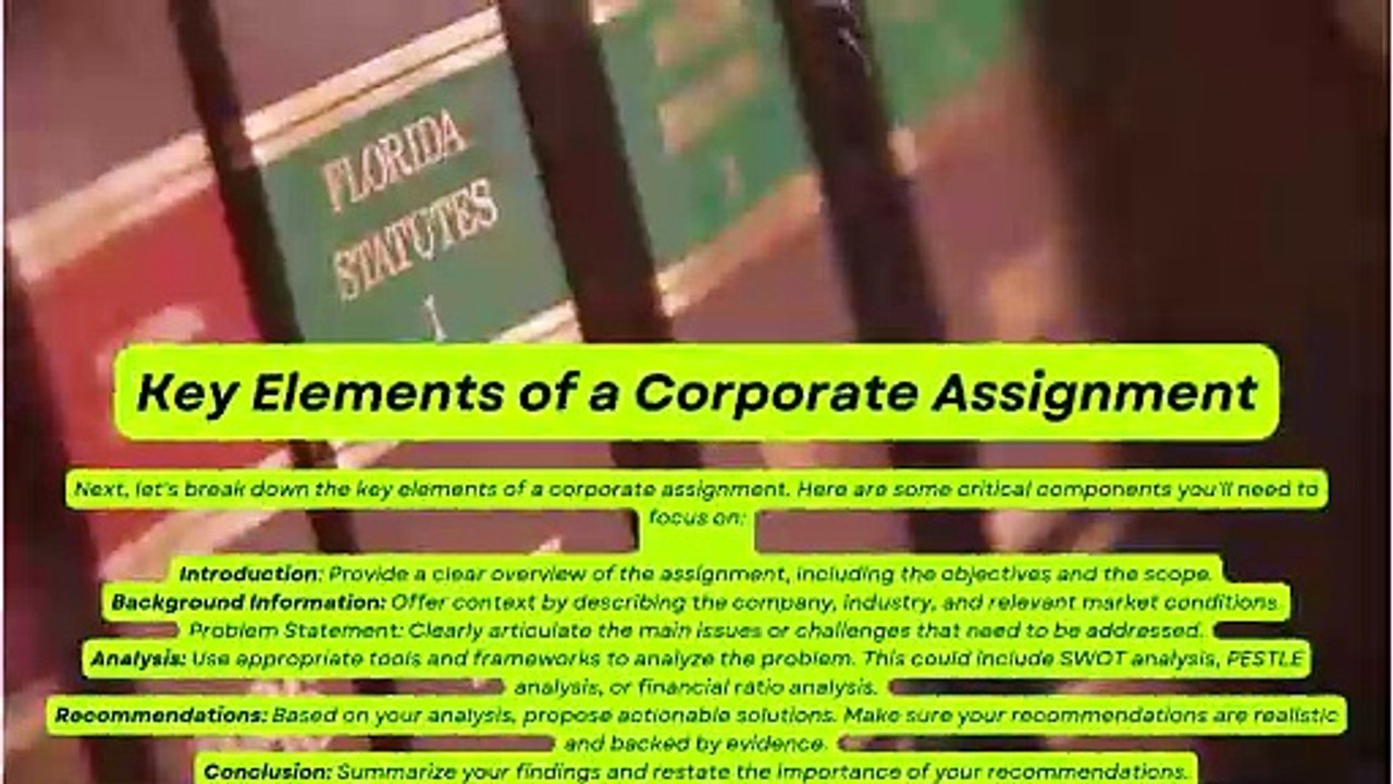 Nail Your Corporate Assignments: Comprehensive Guide"