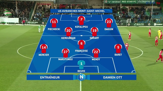 J22 I Red Star FC - US Avranches M (1-2) en replay