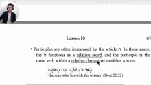 0010 Biblical Hebrew for busy people - Qal Active +Qal  Passive Participle