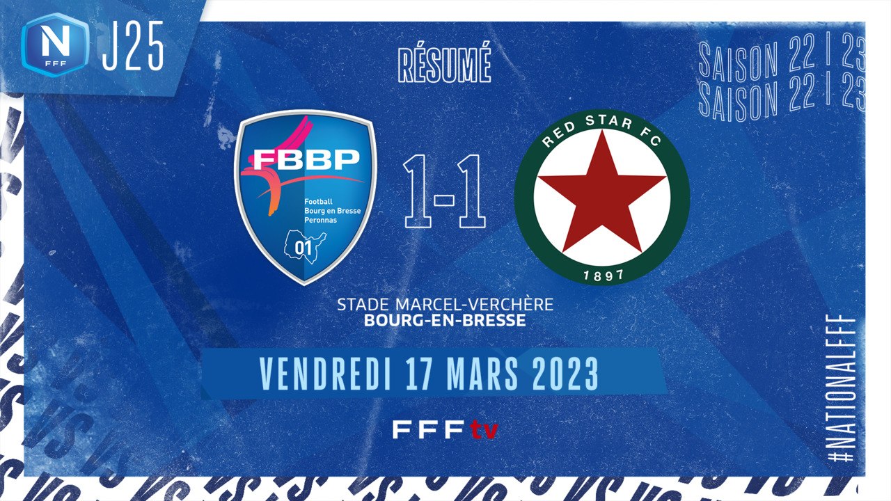 J25 I Bourg-Péronnas 01 – Red Star FC (1-1)