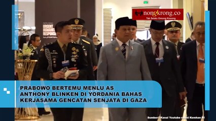 Prabowo Bertemu dengan Menlu Amerika Serikat Bahas Palestina