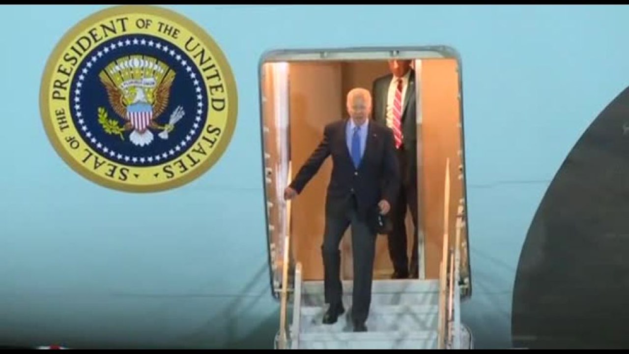 G7, Biden in Italia, l'Air Force one è atterrato a Brindisi