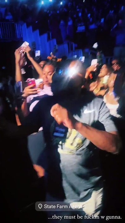 Young Thug’s father vibing at Gunna’s Atlanta show