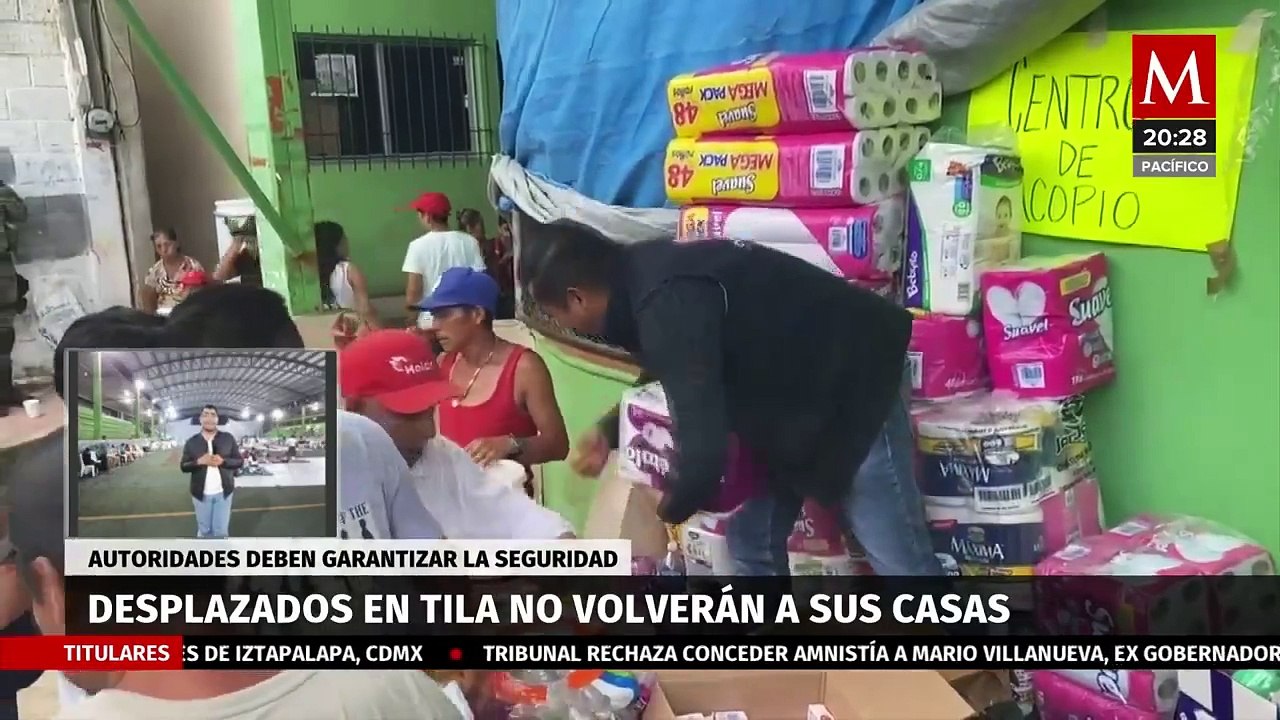 En Chiapas, los desplazados de Tila continúan refugiándose en albergues