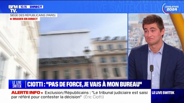 C'est un peu lunaire mais il est courageux : Guilhem Carayon commente le retour d'Éric Ciotti au siège des Républicains, pourtant exclu des LR