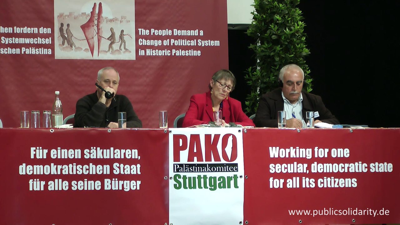 2. Panel Diskussionsrunde am 11. Mai 2013 - 2. Palästina-Solidaritätskonferenz in Stuttgart 2013