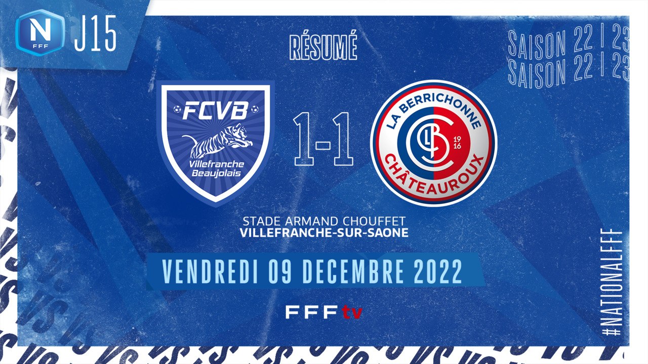 J15 I FC Villefranche B. – LB Chateauroux (1-1)