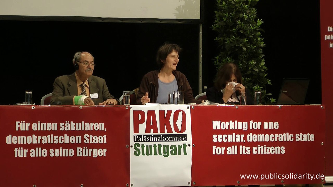 Birgit Althaler am 11. Mai 2013 - 2. Palästina-Solidaritätskonferenz in Stuttgart 2013