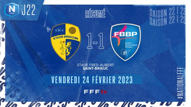 J22 | Stade Briochin - Bourg-Péronnas 01 (1-1)