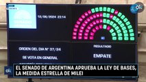 El Senado de Argentina aprueba la Ley de Bases, la medida estrella de Milei