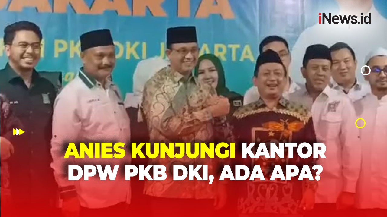 Diusung Maju Pilgub Jakarta, Anies Baswedan Kunjungi Kantor DPW PKB DKI