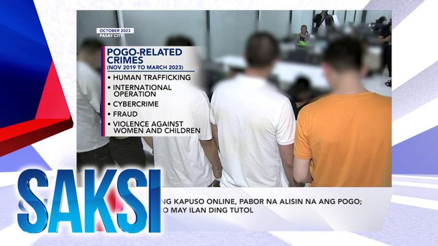 SAKSI Recap: Ilang Kapuso online, pabor na alisin na ang POGO; pero may ilan ding tutol; KTV club, nabisto sa loob ng POGO hub sa Porac; NICA, sinabing walang matibay na ebidensya na may sleeper cell na sa bansa (Originally aired on June 12, 2024)