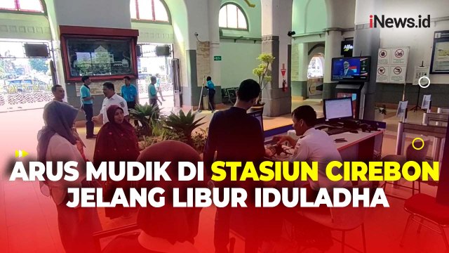 Jelang Libur Iduladha, Arus Mudik di Stasiun Cirebon Dipadati 7.000 Penumpang