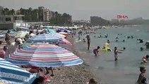 Antalya'dan 45 derece sıcakta insan manzaraları