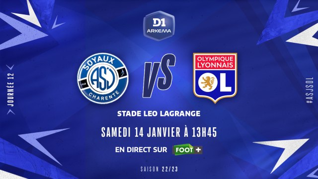 J12 I ASJ Soyaux – Olympique Lyonnais (0-3)