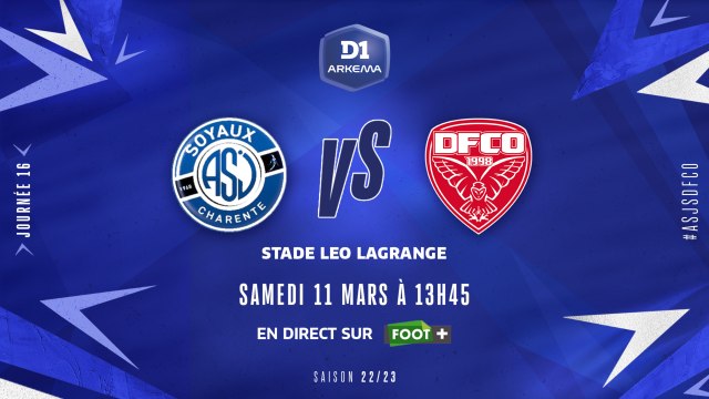 J16 I Dijon FCO – ASJ Soyaux (1-1)