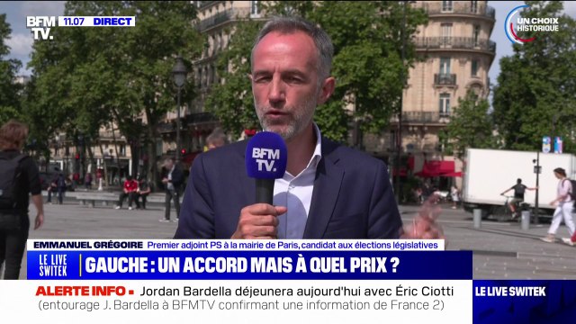 Emmanuel Grégoire, candidat PS aux législatives à Paris: Il n'y aucune autre alternative que la gauche à l'arrivée du RN au pouvoir