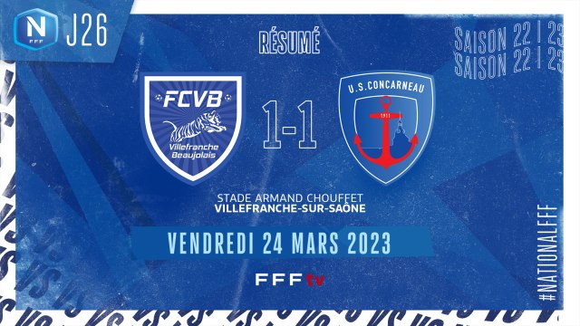 J26 I FC Villefranche B. – US Concarneau (1-1)