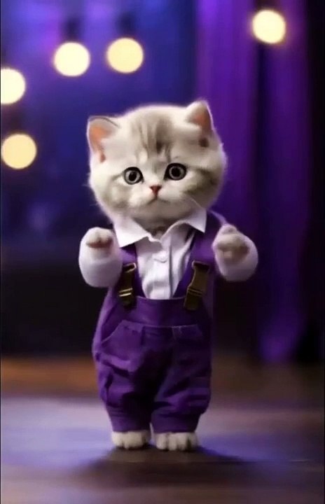 Cat dance video