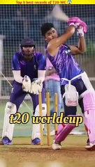 Top 3 Amazing Records of T20 WC  #cricket #shorts #cricketshorts