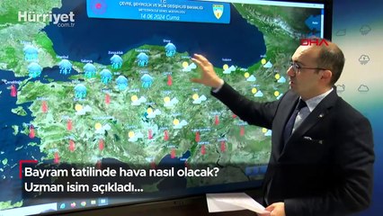 Uzman isim açıkladı: Bayram tatilinde hava nasıl olacak?