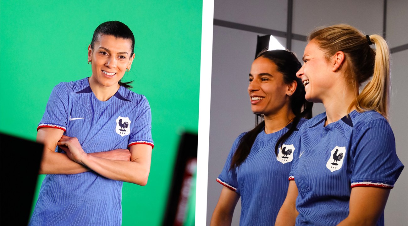 Les coulisses du shooting des Bleues I FFF 2023
