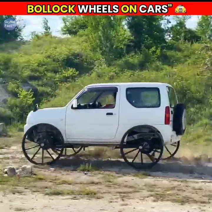 Testing_Bullock_Cart_Tyres_on_Car!____#shorts_#experiment(720p)