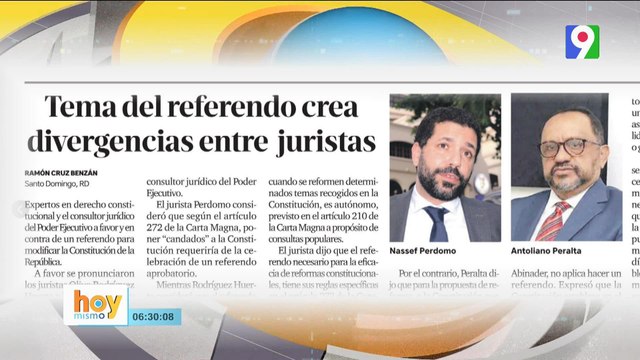 Referendo Constitucional genera polémicas entre juristas | Hoy Mismo