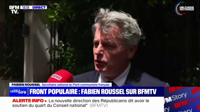 Fabien Roussel: Les débats sont un peu tendus pour choisir les candidats uniques qui représenteront le Front Populaire